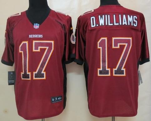 Nike Washington Redskins 17 D.Williams Red Drift Fashion Elite NFL Jerseys Cheap