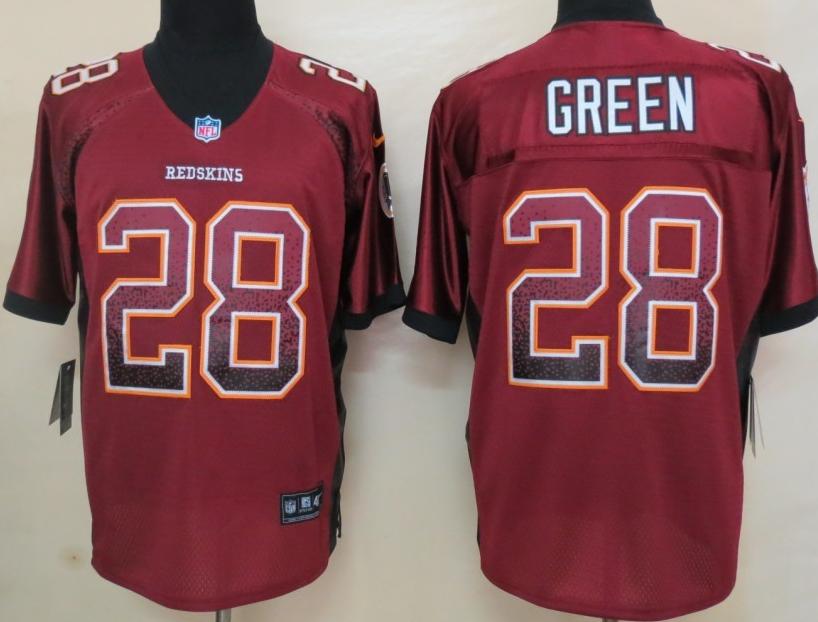 Nike Washington Redskins 28 Darrell Green Red Drift Fashion Elite NFL Jerseys 2013 New Cheap