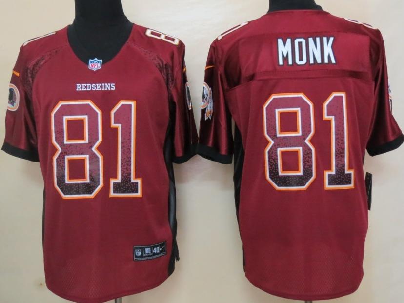 Nike Washington Redskins 81 Art Monk Red Drift Fashion Elite NFL Jerseys 2013 New Cheap