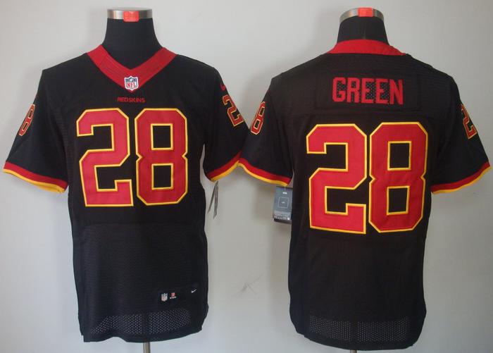 Nike Washington Redskins 28 Darrell Green Black Elite NFL Jerseys Cheap