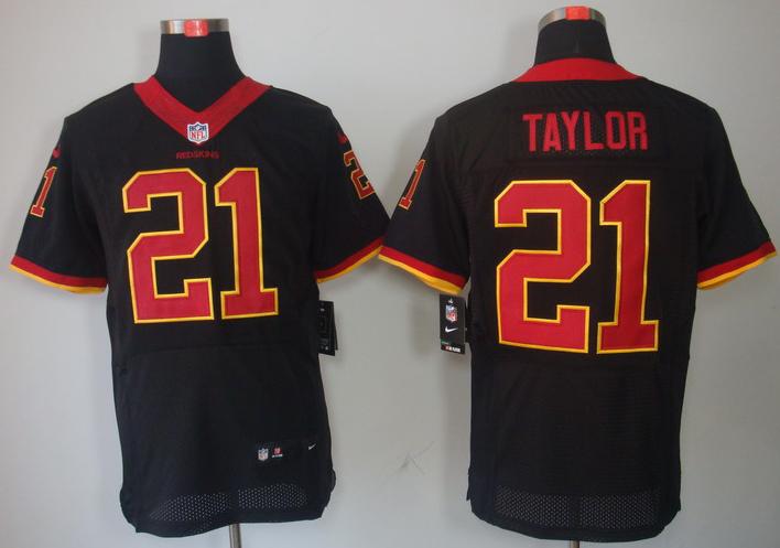 Nike Washington Redskins 21 Sean Taylor Black Elite NFL Jerseys Cheap