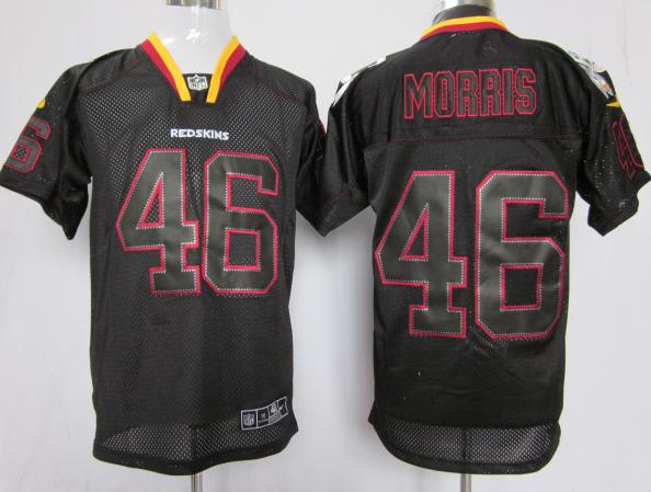 Nike Washington Redskins #46 Alfred Morris Lights Out Black Elite NFL Jerseys Cheap