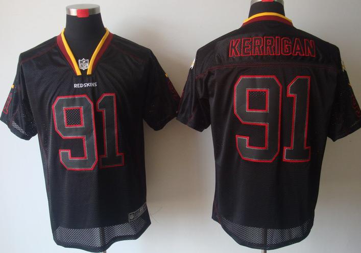 Nike Washington Redskins 91# Ryan Kerrigan Lights Out Black Elite NFL Jerseys Cheap