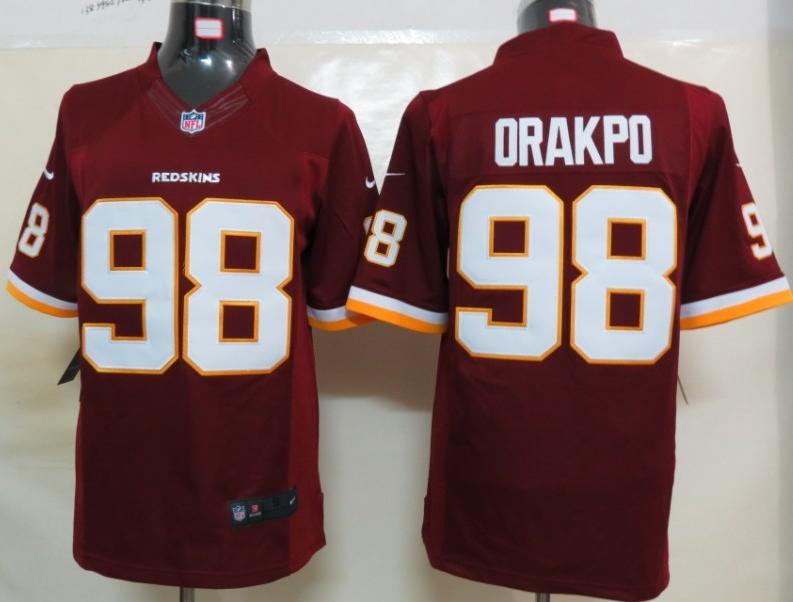 Nike Washington Redskins 98# Brian Orakpo Red Game LIMITED NFL Jerseys Cheap