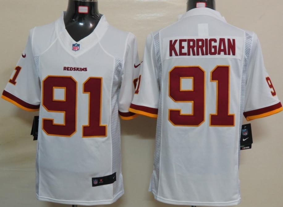 Nike Washington Redskins 91# Ryan Kerrigan White Game LIMITED NFL Jerseys Cheap