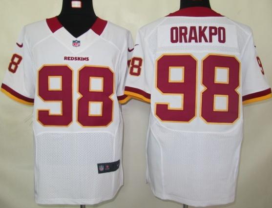 Nike Washington Redskins 98# Brian Orakpo White Elite Nike NFL Jerseys Cheap