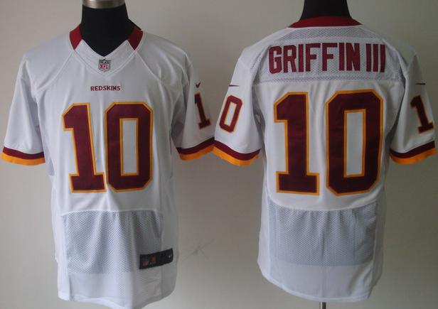 Nike Washington Redskins #10 Robert Griffin III White Elite Nike NFL Jerseys Cheap