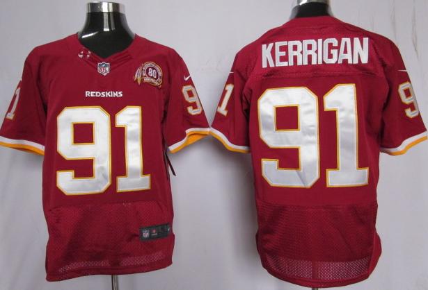 Nike Washington Redskins 91# Ryan Kerrigan Red 80th Elite Nike NFL Jerseys Cheap