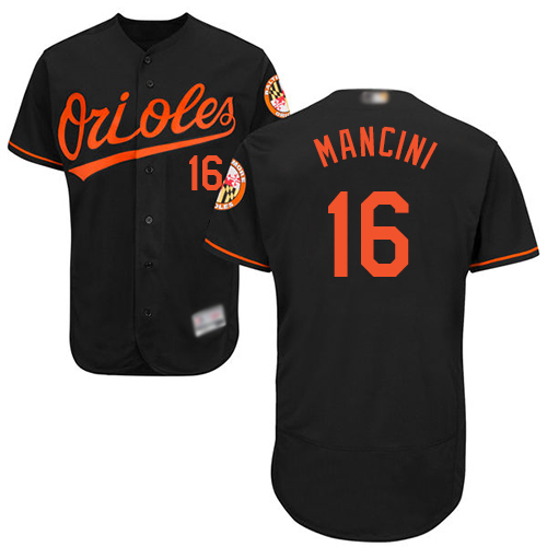 Orioles #16 Trey Mancini Black Flexbase Authentic Collection Stitched Baseball Jersey