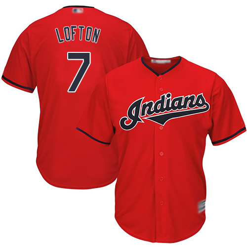 Indians #7 Kenny Lofton Red New Cool Base Stitched Baseball Jersey Indians #7 Kenny Lofton Red New Cool Base Stitched Baseball Jersey