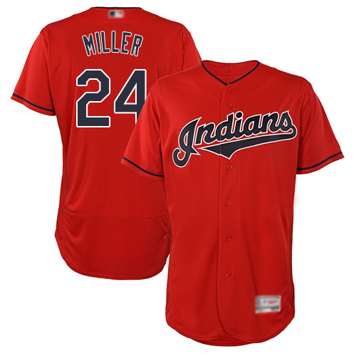Indians #24 Andrew Miller Red Flexbase Authentic Collection Stitched Baseball Jersey Indians #24 Andrew Miller Red Flexbase Authentic Collection Stitched Baseball Jersey