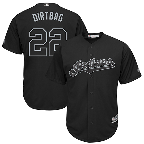 Indians #22 Jason Kipnis Black "Dirtbag" Players Weekend Cool Base Stitched Baseball Jersey
