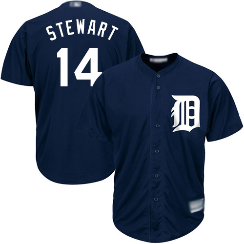 Tigers #14 Christin Stewart Navy Blue New Cool Base Stitched Baseball Jersey