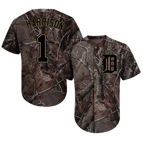 Tigers #1 Josh Harrison Camo Realtree Collection Cool Base Stitched Baseball Jersey Tigers #1 Josh Harrison Camo Realtree Collection Cool Base Stitched Baseball Jersey