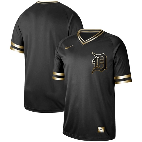 Tigers Blank Black Gold Authentic Stitched Baseball Jersey Tigers Blank Black Gold Authentic Stitched Baseball Jersey