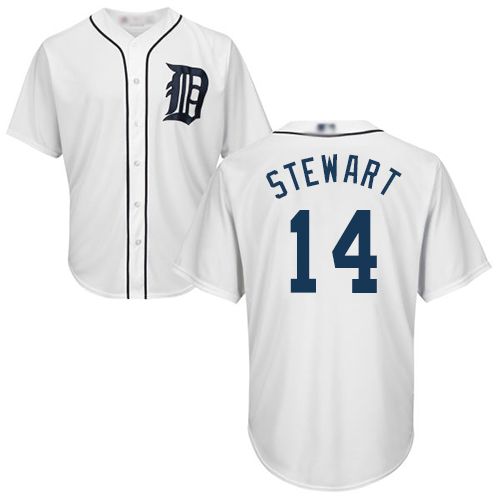 Tigers #14 Christin Stewart White New Cool Base Stitched Baseball Jersey
