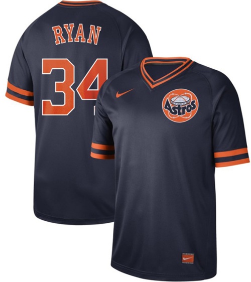 Nike Astros #34 Nolan Ryan Navy Authentic Cooperstown Collection Stitched Baseball Jersey