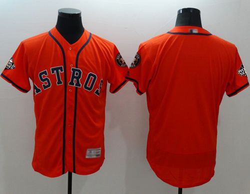 Astros Blank Orange Flexbase Authentic Collection 2019 World Series Bound Stitched Baseball Jersey
