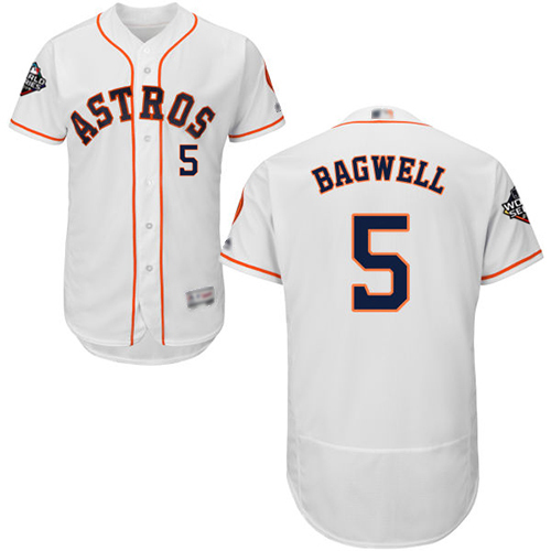 Astros #5 Jeff Bagwell White Flexbase Authentic Collection 2019 World Series Bound Stitched Baseball Jersey