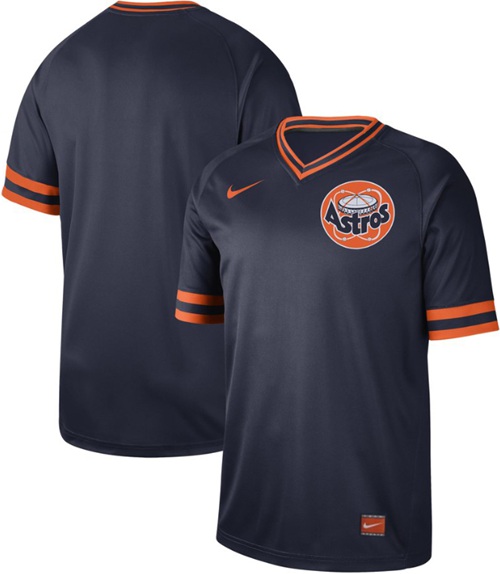 Nike Astros Blank Navy Authentic Cooperstown Collection Stitched Baseball Jersey