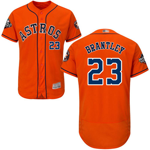 Astros #23 Michael Brantley Orange Flexbase Authentic Collection 2019 World Series Bound Stitched Baseball Jersey Astros #23 Michael Brantley Orange Flexbase Authentic Collection 2019 World Series Bound Stitched Baseball Jersey