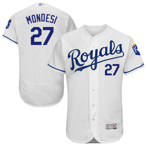 Royals #27 Raul Mondesi White Flexbase Authentic Collection Stitched Baseball Jersey