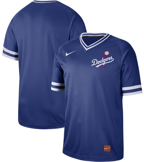 Dodgers Blank Royal Authentic Cooperstown Collection Stitched Baseball Jersey