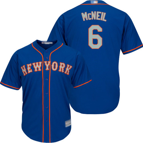 Mets #6 Jeff McNeil Blue(Grey NO.) New Cool Base Stitched Baseball Jersey Mets #6 Jeff McNeil Blue(Grey NO.) New Cool Base Stitched Baseball Jersey