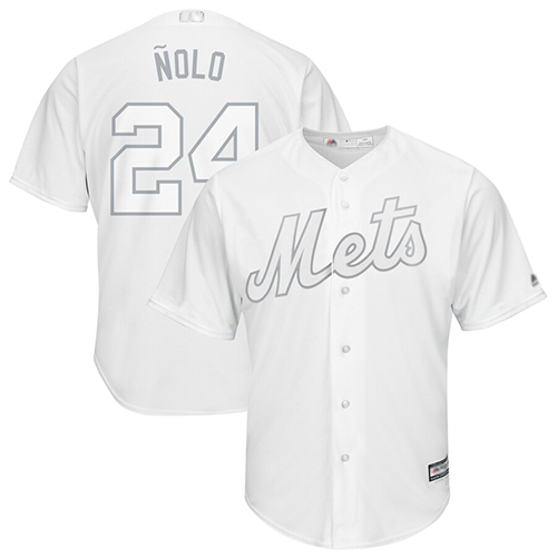 Mets #24 Robinson Cano White "Nolo" Players Weekend Cool Base Stitched Baseball Jersey Mets #24 Robinson Cano White "Nolo" Players Weekend Cool Base Stitched Baseball Jersey