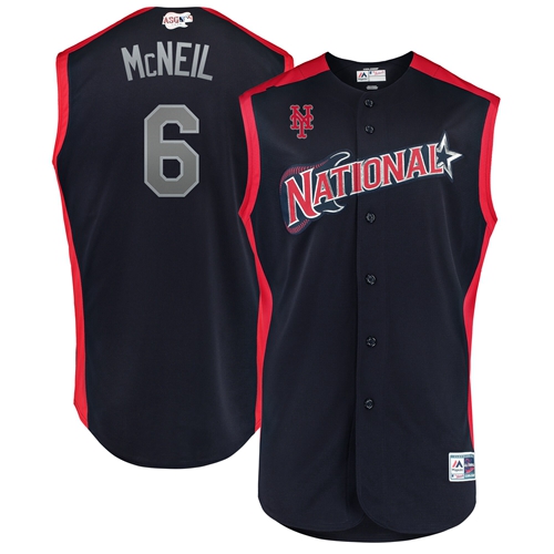 Mets #6 Jeff McNeil Navy 2019 All-Star National League Stitched Baseball Jersey