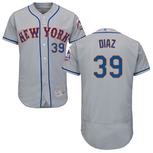 Mets #39 Edwin Diaz Grey Flexbase Authentic Collection Stitched Baseball Jersey