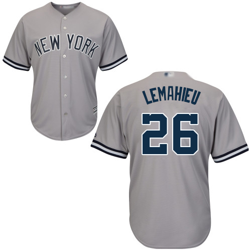 Yankees #26 DJ LeMahieu Grey New Cool Base Stitched Baseball Jersey