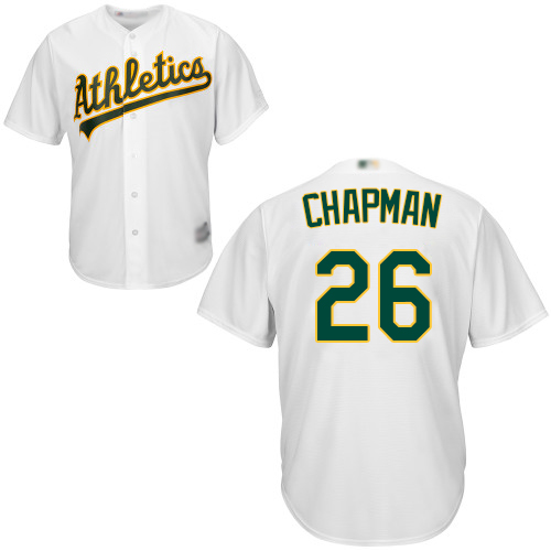 Athletics #26 Matt Chapman White New Cool Base Stitched Baseball Jersey