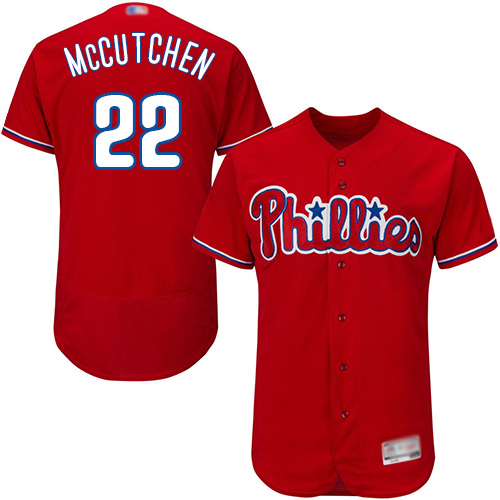 Phillies #22 Andrew McCutchen Red Flexbase Authentic Collection Stitched Baseball Jersey Phillies #22 Andrew McCutchen Red Flexbase Authentic Collection Stitched Baseball Jersey