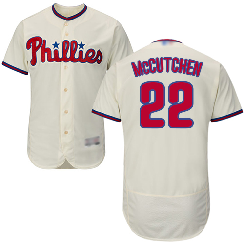Phillies #22 Andrew McCutchen Cream Flexbase Authentic Collection Stitched Baseball Jersey