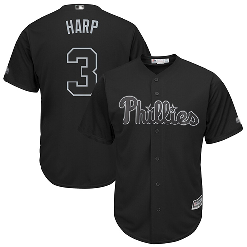 Phillies #3 Bryce Harper Black 