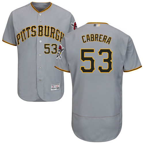 Pirates #53 Melky Cabrera Grey Flexbase Authentic Collection Stitched Baseball Jersey