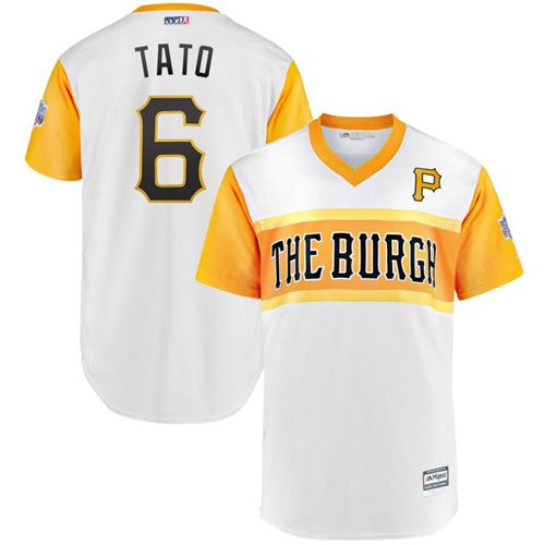 Pirates #6 Starling Marte Camo "Tato" 2019 Little League Classic Stitched Baseball Jersey