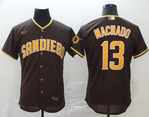 Padres #13 Manny Machado Brown Authentic Home Stitched Baseball Jersey Padres #13 Manny Machado Brown Authentic Home Stitched Baseball Jersey