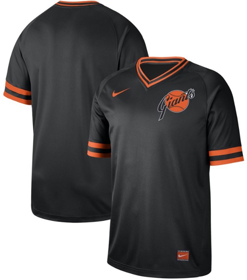 Nike Giants Blank Black Authentic Cooperstown Collection Stitched Baseball Jersey