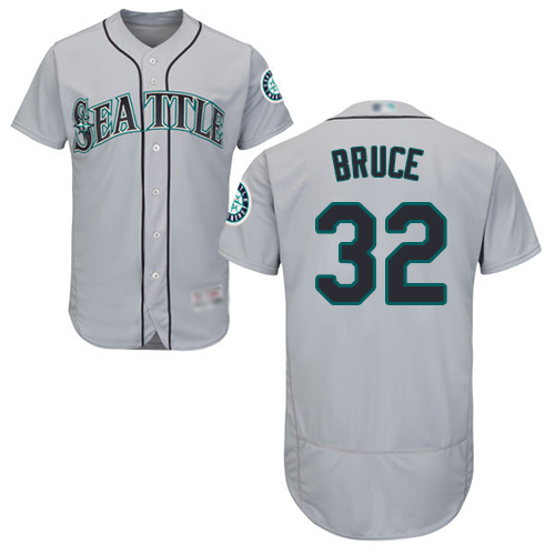 Mariners #32 Jay Bruce Grey Flexbase Authentic Collection Stitched Baseball Jersey