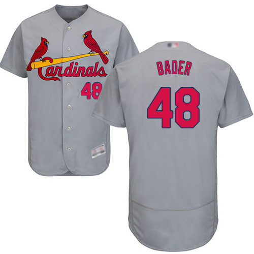 Cardinals #48 Harrison Bader Grey Flexbase Authentic Collection Stitched Baseball Jersey