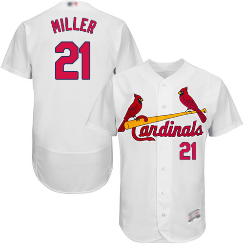 Cardinals #21 Andrew Miller White Flexbase Authentic Collection Stitched Baseball Jersey