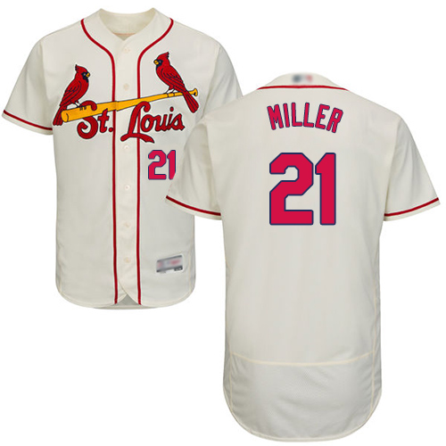 Cardinals #21 Andrew Miller Cream Flexbase Authentic Collection Stitched Baseball Jersey