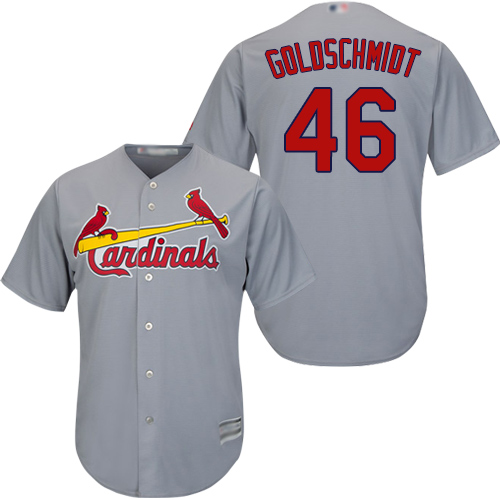Cardinals #46 Paul Goldschmidt Grey New Cool Base Stitched Baseball Jersey