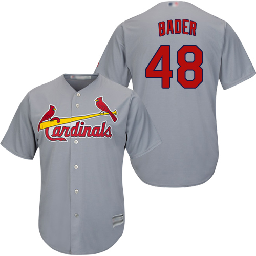 Cardinals #48 Harrison Bader Grey New Cool Base Stitched Baseball Jersey