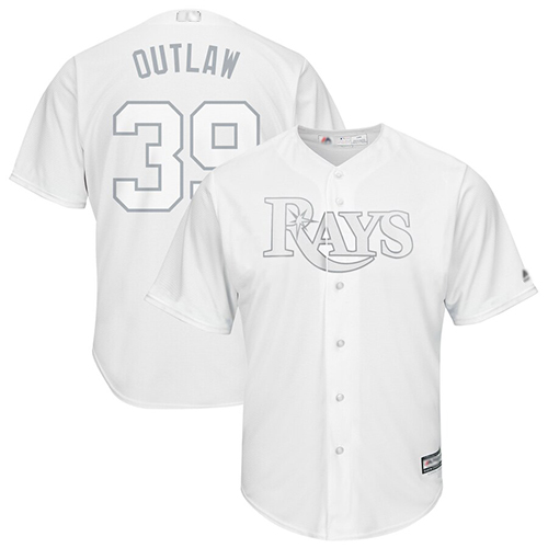 Rays #39 Kevin Kiermaier White "Outlaw" Players Weekend Cool Base Stitched Baseball Jersey Rays #39 Kevin Kiermaier White "Outlaw" Players Weekend Cool Base Stitched Baseball Jersey