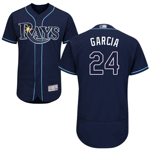 Rays #24 Avisail Garcia Dark Blue Flexbase Authentic Collection Stitched Baseball Jersey Rays #24 Avisail Garcia Dark Blue Flexbase Authentic Collection Stitched Baseball Jersey