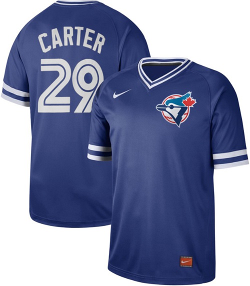 Nike Blue Jays #29 Joe Carter Royal Authentic Cooperstown Collection Stitched Baseball Jersey