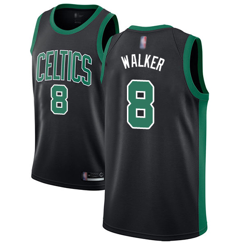 Celtics #8 Kemba Walker Black Basketball Swingman Statement Edition Jersey